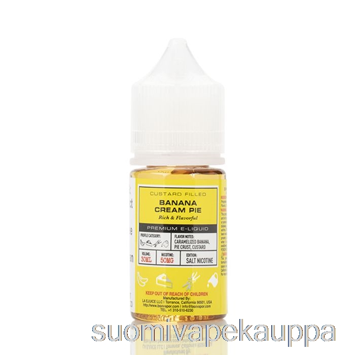 Vape Kauppa Banaanikermapiirakka - Bsx Suola Sarja - 30ml 50mg